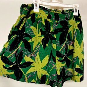 Tropical print resort shorts